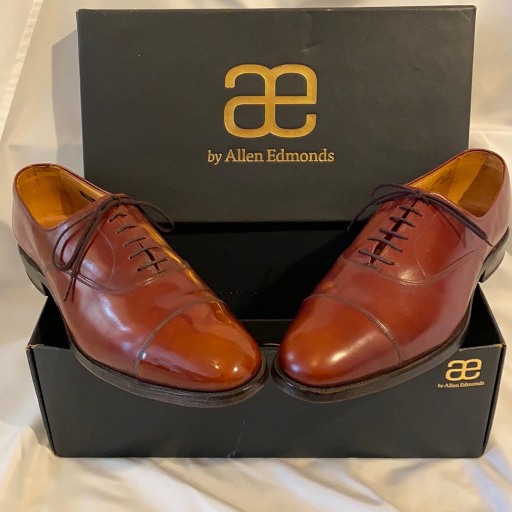 Allen Edmonds Park Ave Cap Toe Oxfords